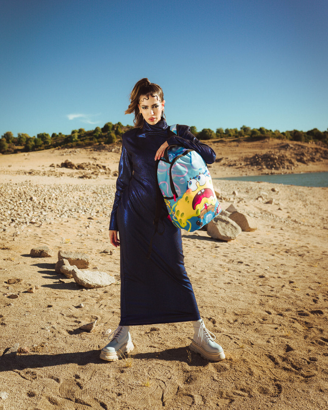 SPRAYGROUND® BACKPACK SPONGEBOB SHARK SHAPE SPONGE (DLXR)