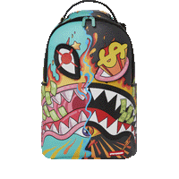 SPRAYGROUND® BACKPACK DAZED & SHARK DOUBLE LIFE (WITH REMOVABLE EYE PATCHES)