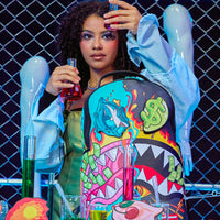 SPRAYGROUND® BACKPACK DAZED & SHARK DOUBLE LIFE (WITH REMOVABLE EYE PATCHES)