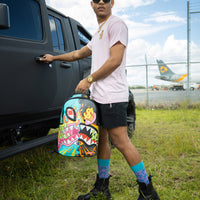 SPRAYGROUND® BACKPACK DAZED & SHARK DOUBLE LIFE (WITH REMOVABLE EYE PATCHES)