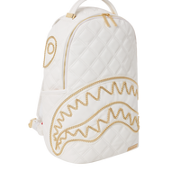 SPRAYGROUND® BACKPACK RIVIERA LE BLANC GOLD CHAIN SHARK BACKPACK (DLXV)