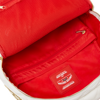 SPRAYGROUND® BACKPACK RIVIERA LE BLANC GOLD CHAIN SHARK BACKPACK (DLXV)