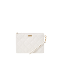 SPRAYGROUND® POUCHETTE RIVIERA LE BLANC GOLD CHAIN SHARK CROSSOVER CLUTCH