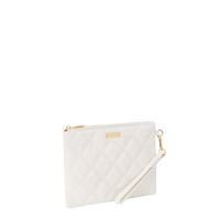 SPRAYGROUND® POUCHETTE RIVIERA LE BLANC GOLD CHAIN SHARK CROSSOVER CLUTCH