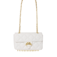 SPRAYGROUND® HANDBAG RIVIERA LE BLANC GOLD CHAIN SHARK HANDBAG