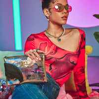 SPRAYGROUND® POUCHETTE MAGIC CITY CROSSOVER CLUTCH