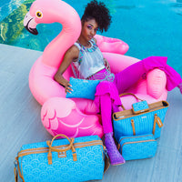 SPRAYGROUND® POUCHETTE ILLUCHAINS TURQ CROSSOVER CLUTCH
