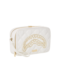 SPRAYGROUND® TOILETRY RIVIERA LE BLANC GOLD CHAIN SHARK TOILETRY BAG