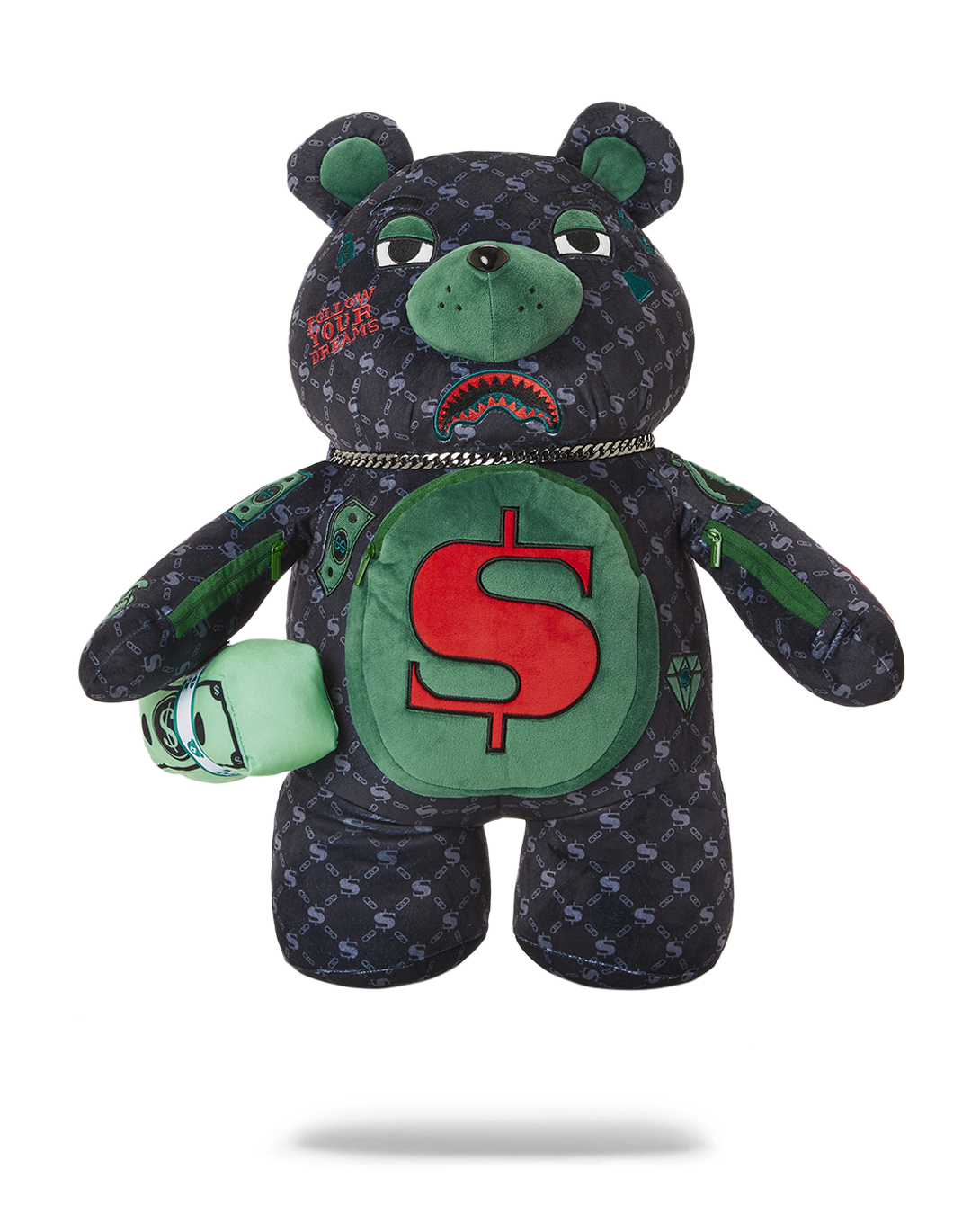 DINERO MONEYBEAR TEDDYBEAR BACKPACK SPRAYGROUND