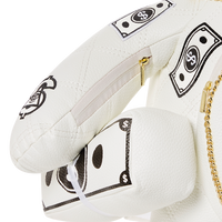 SPRAYGROUND® BACKPACK RIVIERA LE BLANC GOLD CHAIN MONEYBEAR TEDDYBEAR BACKPACK