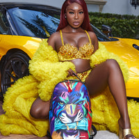 SPRAYGROUND® BACKPACK HEAR MY ROAR A.i.6 SANDFLOWER COLLAB BACKPACK (DLXV)