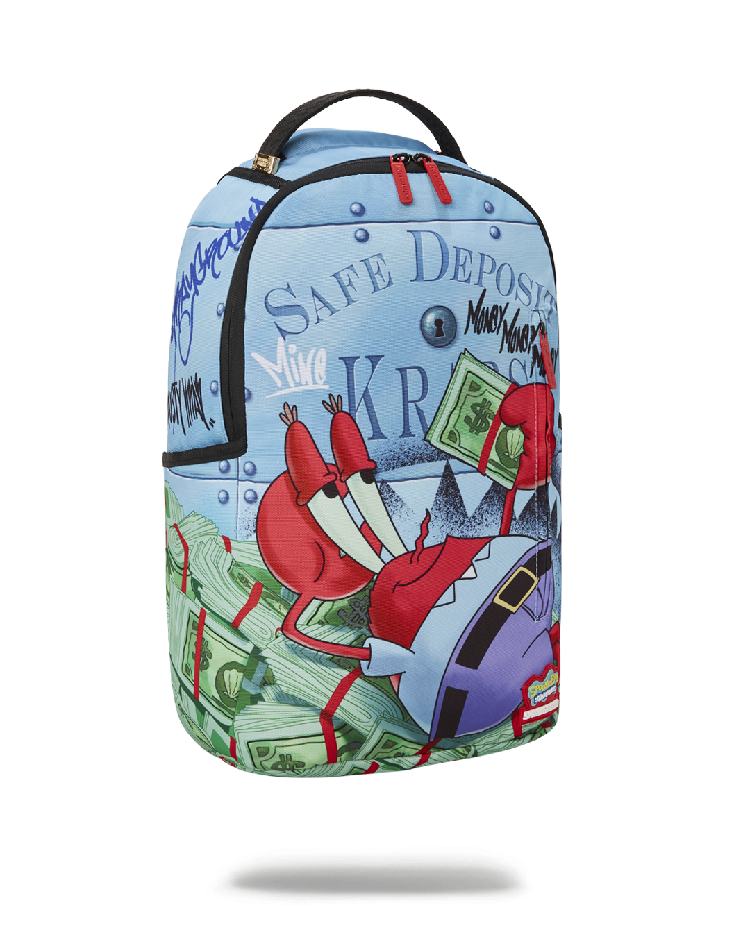 Shop SPRAYGROUND SpongeBob Mr. Krabs High Roller Backpack 910B4548NSZ blue