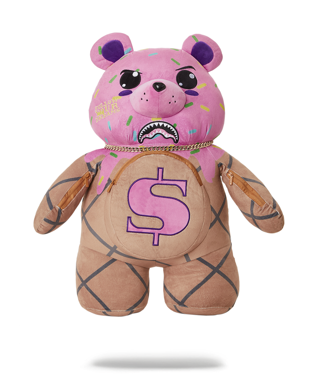 Sprayground Pink Punk MoneyBear Teddybear Backpack PINK PUNK MONEYBEAR TEDDYBEAR BACKPACK – SPRAYGROUND® main image 4