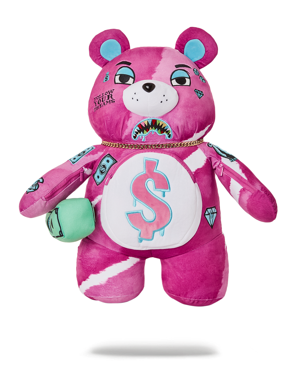 SPRAYGROUND SPLIT THE CHECK (PEARL) MONEY BEAR TEDDYBEAR BACKPACK 💵Limited  Ed🧸