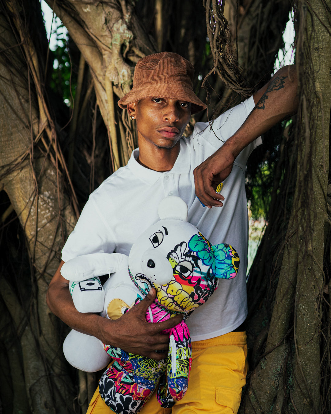 Half graff moneybear teddybear backpack Clearance