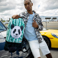 SPRAYGROUND® BACKPACK PANDA COZY VELOUR FUR BACKPACK