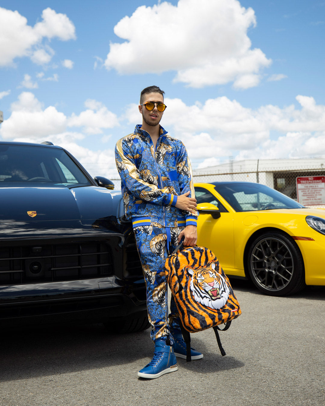 SPRAYGROUND® BACKPACK TIGER COZY VELOUR FUR BACKPACK