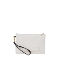 SPRAYGROUND® POUCHETTE LEVELED UP SPLIT QUILT SHARK CROSSOVER CLUTCH