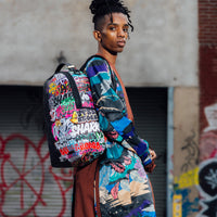 SPRAYGROUND® BACKPACK HALF GRAFF NIGHT BACKPACK (DLXV)