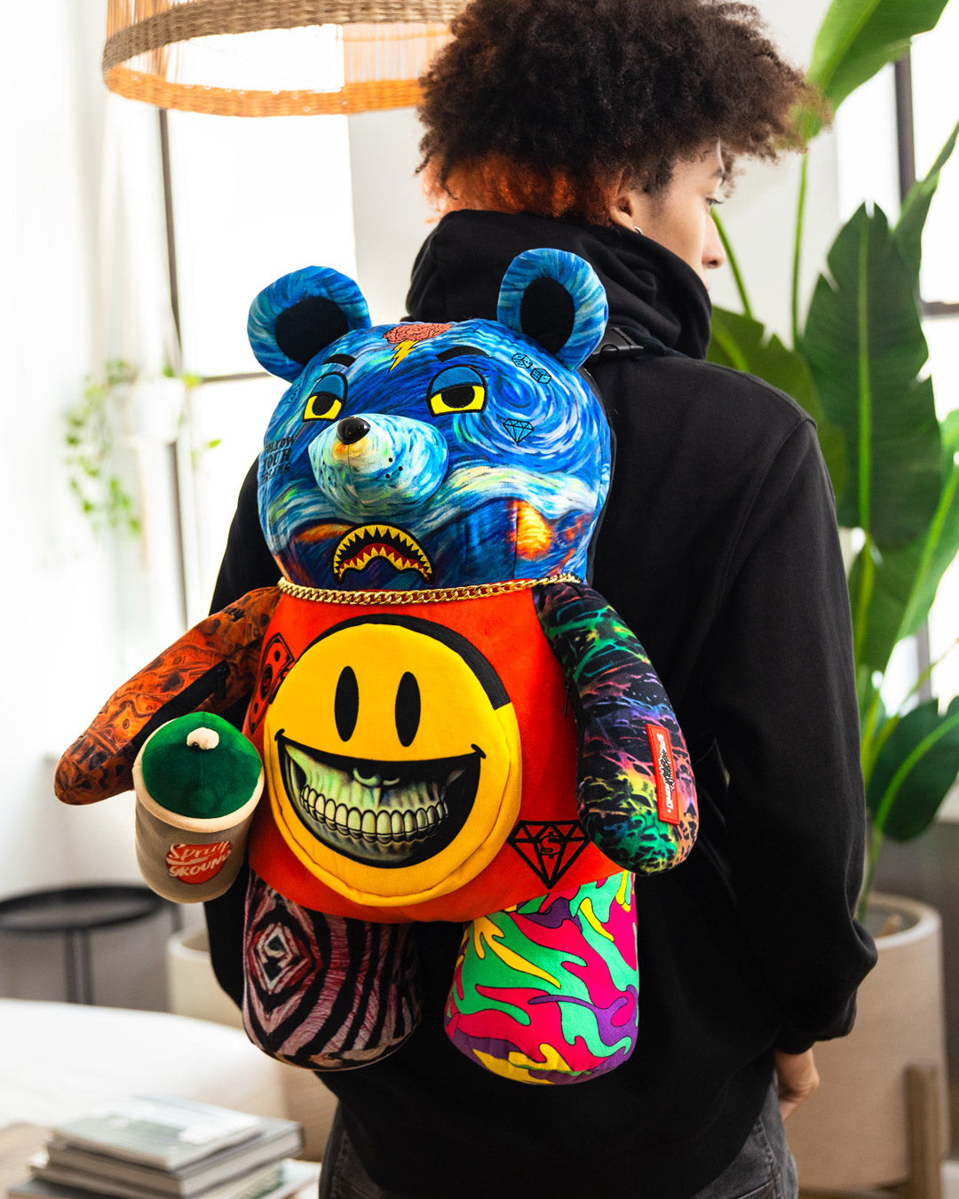 Sprayground plush velvet money teddy bear backpack in 2023