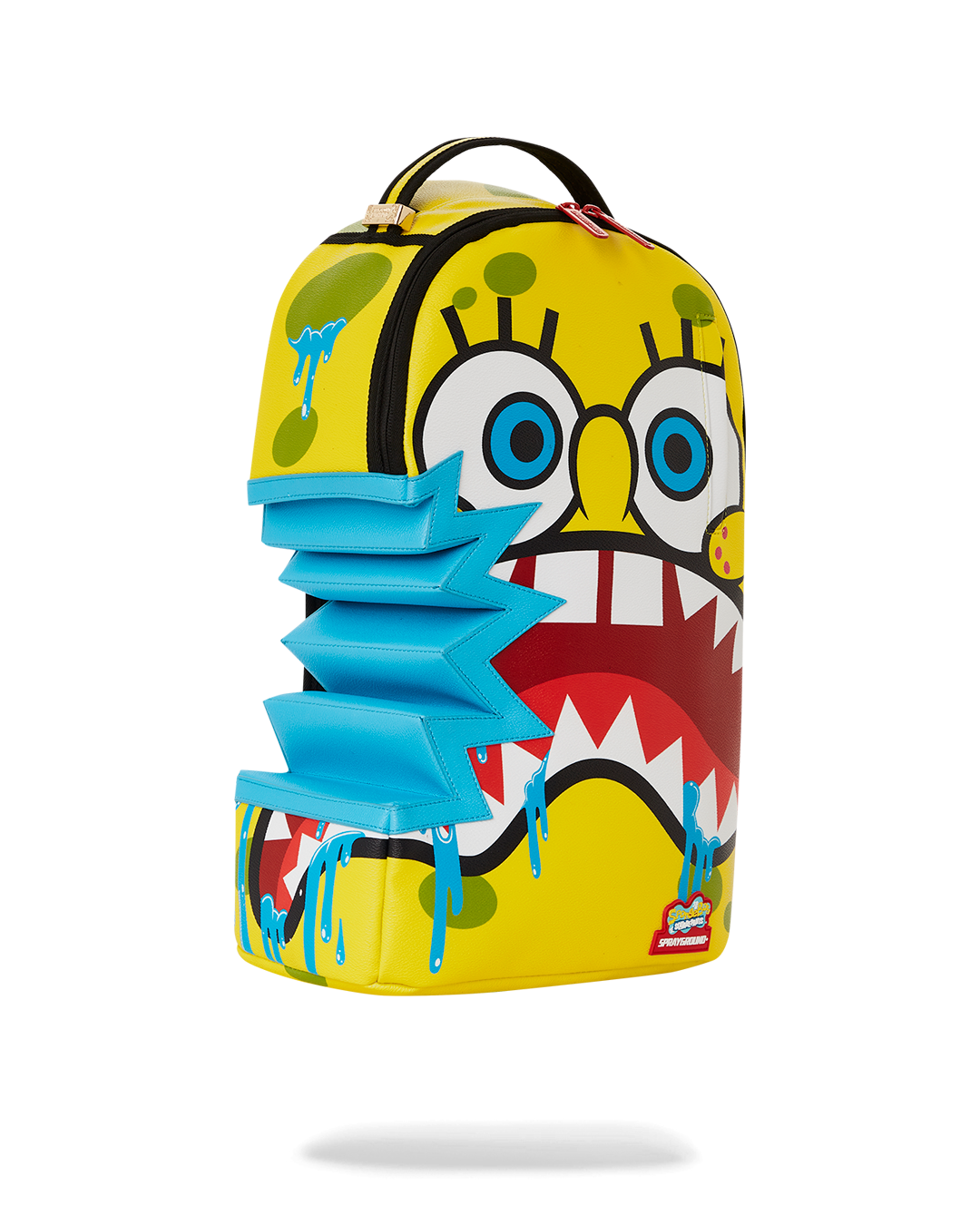 Sprayground x Sponge Bob Half Sponge Sharkmouth Backpack · Slide Culture