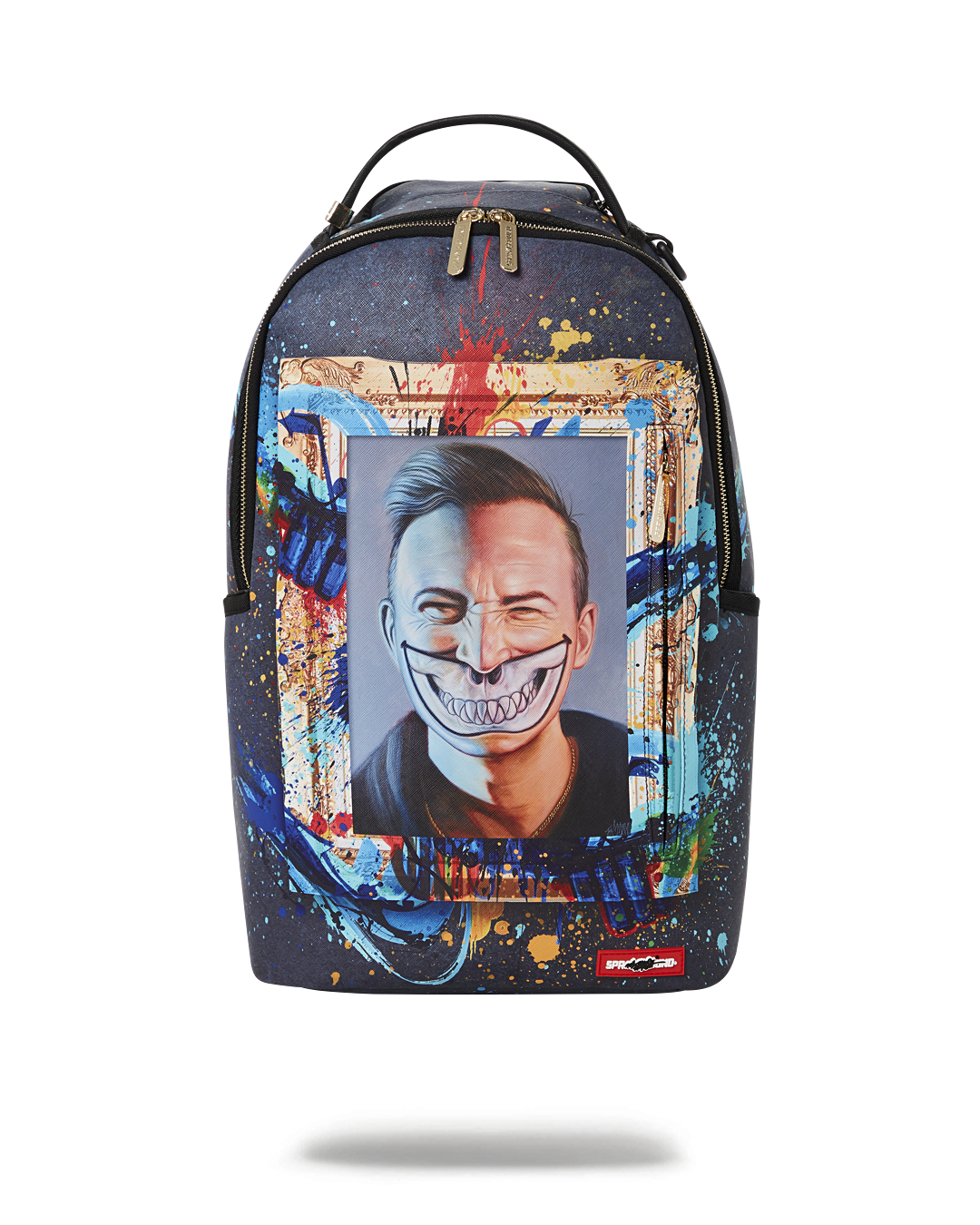 G0723-17★未使用SPRAYGROUND Ron Englishリュック THE RARE DBD GRIN SHARK PORTRAIT BY RON ENGLISH- SUPER