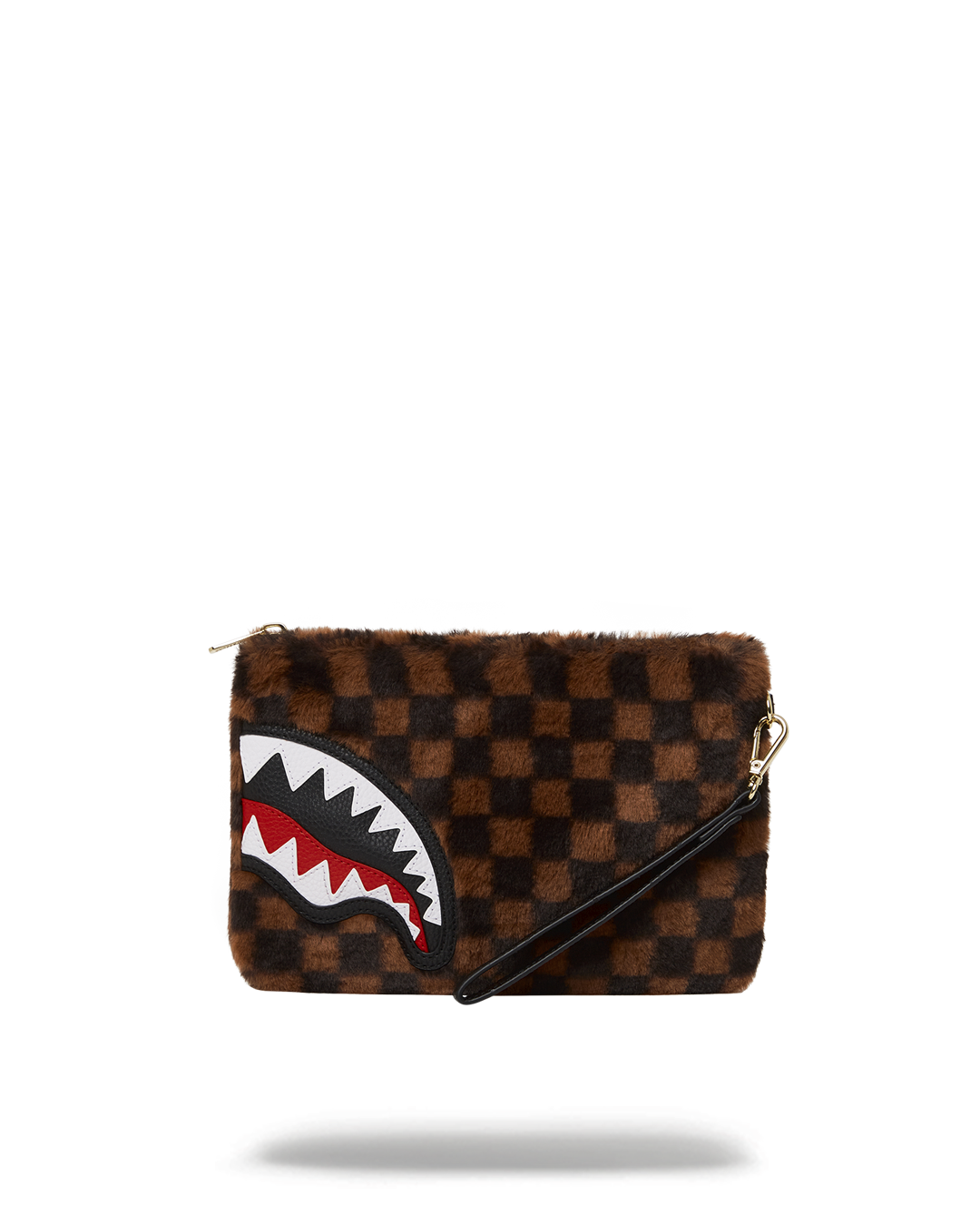 Sprayground Men Fur Sharks in Paris Backpack (Brown)