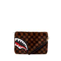 SPRAYGROUND® POUCHETTE FURRR SHARKS IN PARIS CROSSOVER CLUTCH