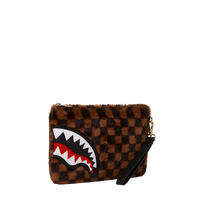 SPRAYGROUND® POUCHETTE FURRR SHARKS IN PARIS CROSSOVER CLUTCH