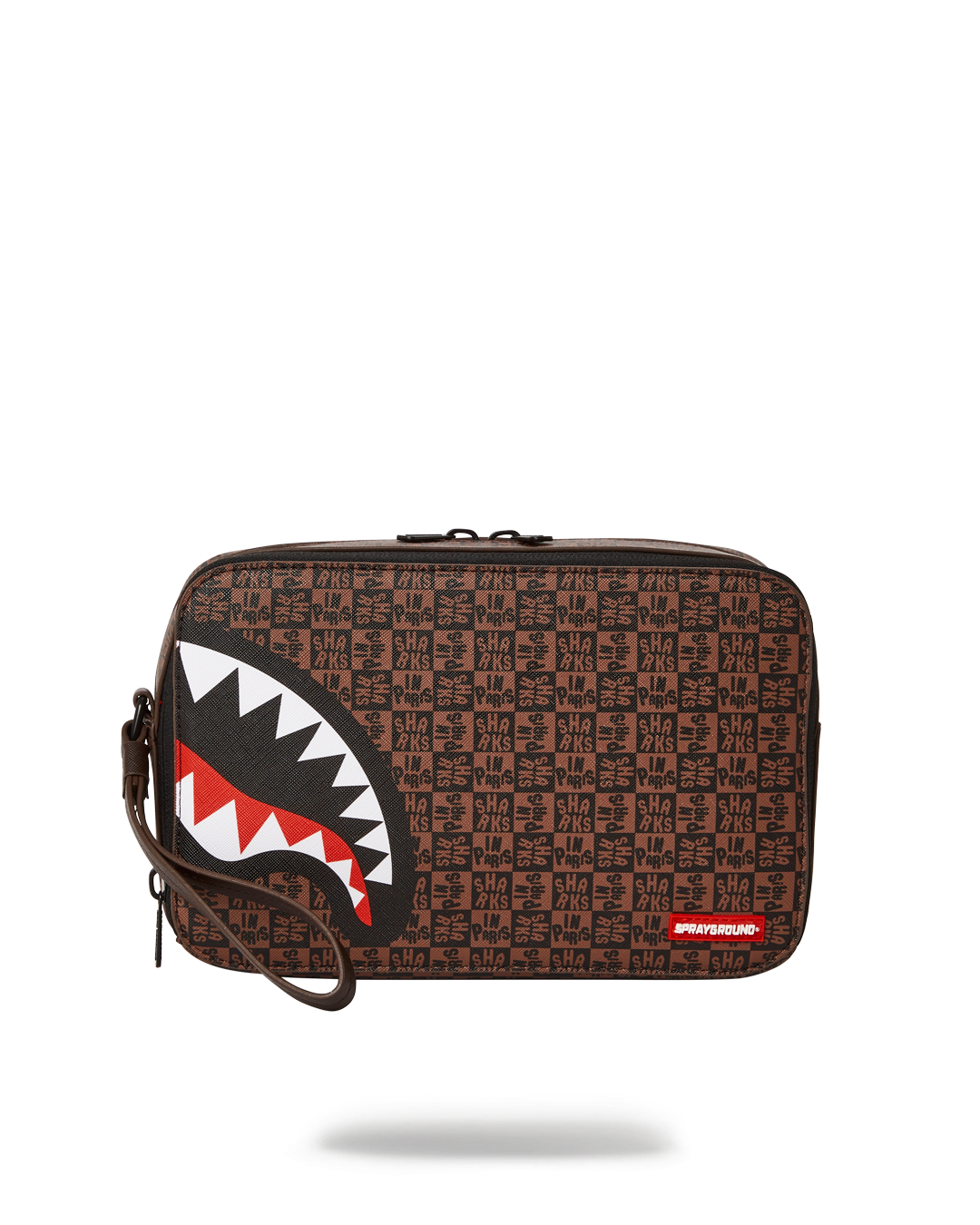 SPRAYGROUND® TOILETRY FRENZY SHARKS TOILETRY BAG