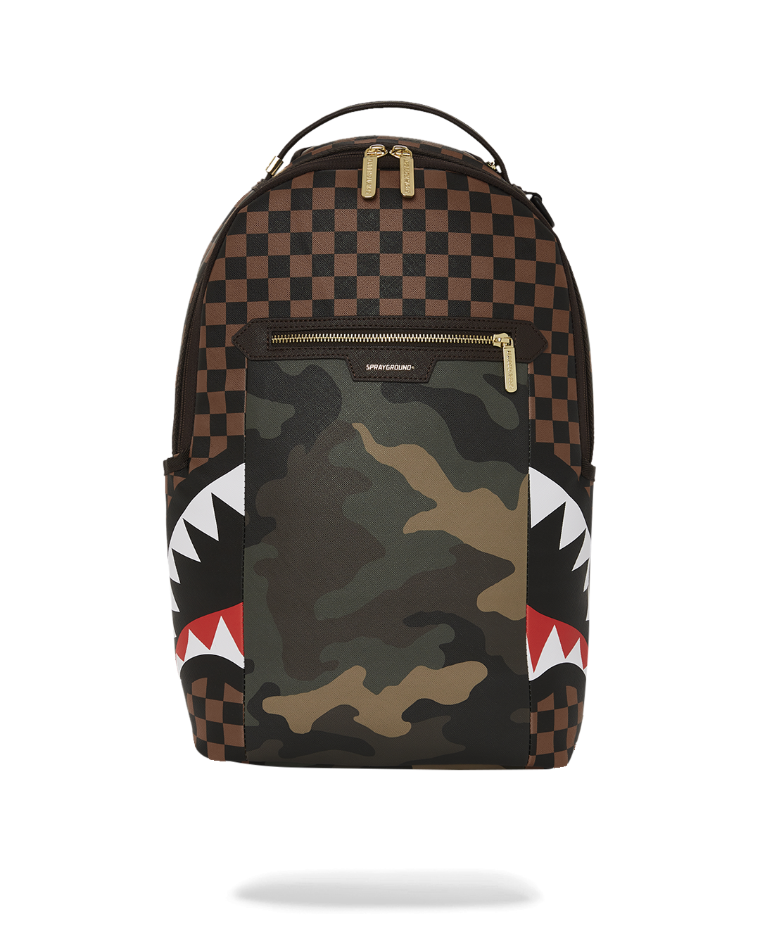 Sprayground Kid Sharks in Paris Fur Backpack - Brown