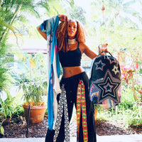 SPRAYGROUND® BACKPACK STAR RACER A.I.7 SANDFLOWER COLLAB BEADED BACKPACK