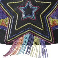 SPRAYGROUND® BACKPACK STAR RACER A.I.7 SANDFLOWER COLLAB BEADED BACKPACK