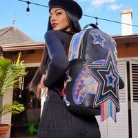 SPRAYGROUND® BACKPACK STAR RACER A.I.7 SANDFLOWER COLLAB BEADED BACKPACK