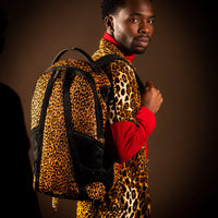 SPRAYGROUND® BACKPACK A.I.8 AFRICAN INTELLIGENCE LEOPARD FUR SHARK BACKPACK