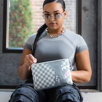 SPRAYGROUND® POUCHETTE AIR TO THE THRONE JETSET CROSSOVER CLUTCH