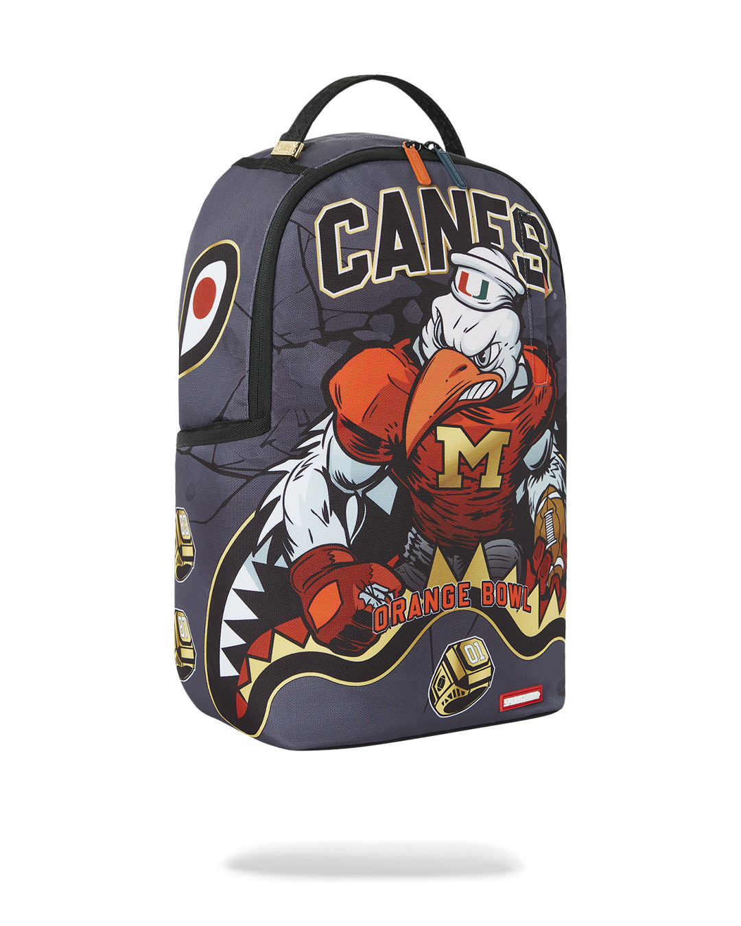 SPRAYGROUND® BACKPACK CANES MUSCLE UNIVERSITY OF MIAMI BACKPACK (WITH WARREN SAPP)