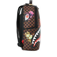 SPRAYGROUND® BACKPACK SHARKS IN PARIS CHARACTERS SNEAKIN BACKPACK (DLXV)