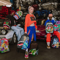 SPRAYGROUND® BACKPACK SHARKS IN PARIS CHARACTERS SNEAKIN BACKPACK (DLXV)