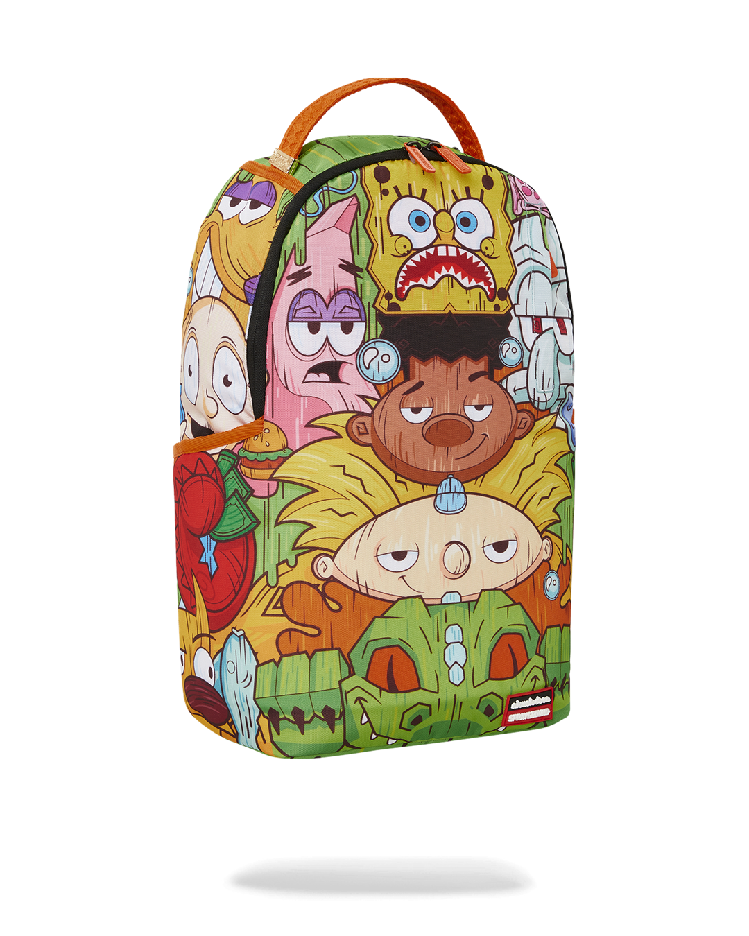 Sprayground 90'S Nickelodeon SpongeBob Backpack Green Retro Characters Books Bag Sprayground 90'S Nickelodeon SpongeBob Backpack Green Retro Characters Books Bag