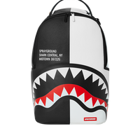 SPRAYGROUND® BACKPACK SHARK CENTRAL SPLIT BACKPACK BLK/WHT (DLXV)