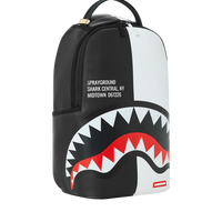 SPRAYGROUND® BACKPACK SHARK CENTRAL SPLIT BACKPACK BLK/WHT (DLXV)