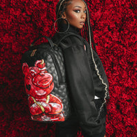 SPRAYGROUND® BACKPACK QUILT HAND PAINTED DIABLO BEAR BACKPACK (DLXV)