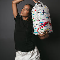 SPRAYGROUND® BACKPACK SHARKS IN PARIS GLITCH RIDER BACKPACK (DLXV)