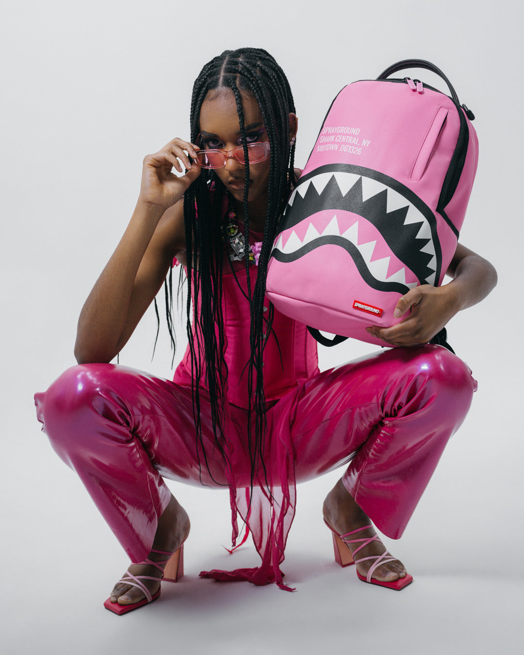 SPRAYGROUND® BACKPACK SHARK CENTRAL (PINK) BACKPACK (DLXV)