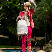 SPRAYGROUND® BACKPACK A.I.8 AFRICAN INTELLIGENCE BOOKED & BUSY BACKPACK
