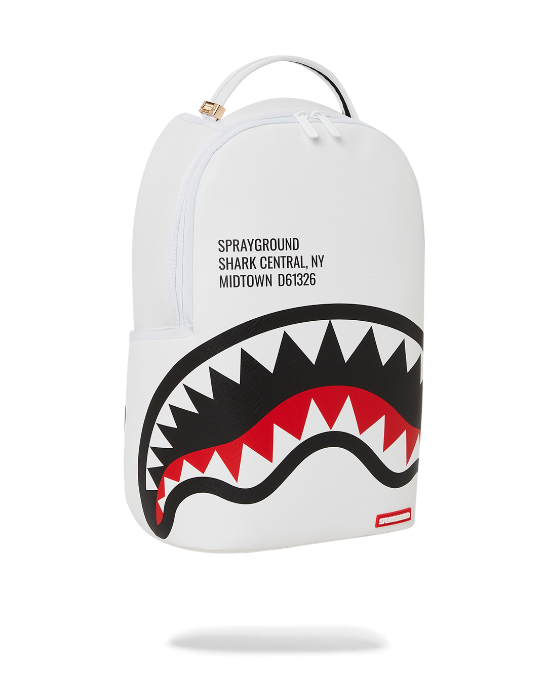 SHARK CENTRAL WHT BACKPACK DLXV SPRAYGROUND