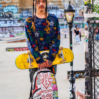 SPRAYGROUND® BACKPACK TRI-SPLIT GRAFFITI BACKPACK (DLXV)