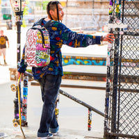 SPRAYGROUND® BACKPACK TRI-SPLIT GRAFFITI BACKPACK (DLXV)