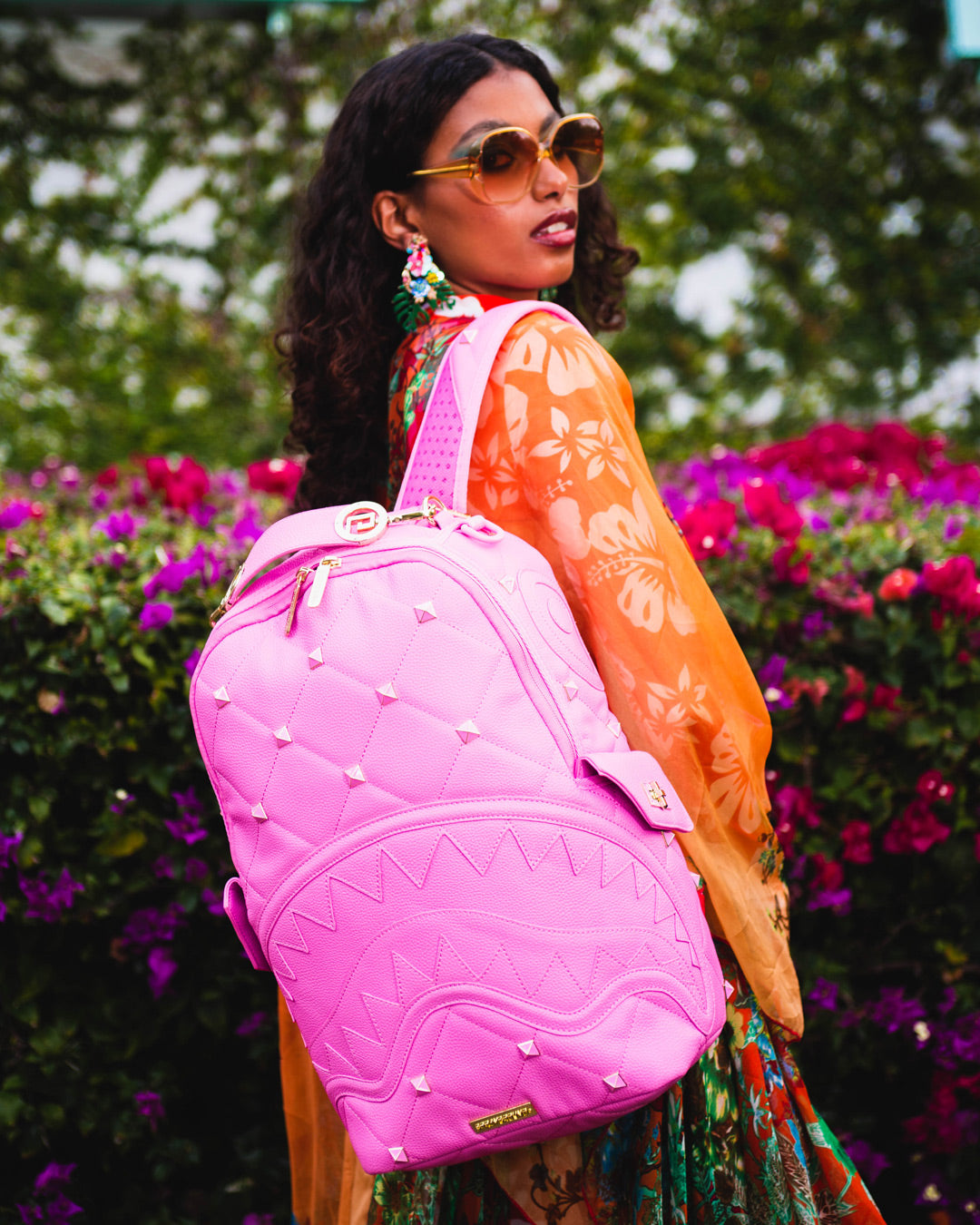 Pink sprayground backpack limited edition Clearance